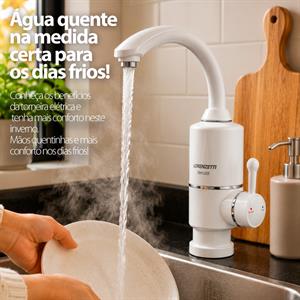 Água quente na medida certa para os dias frios! 
