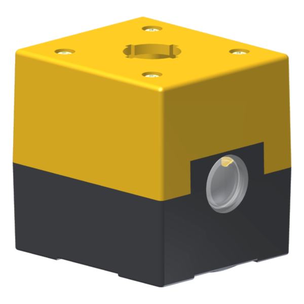 BOTOEIRA C5QE1A 1 FURO 22MM TAMPA AMARELA C5QE1A 15.25.005 