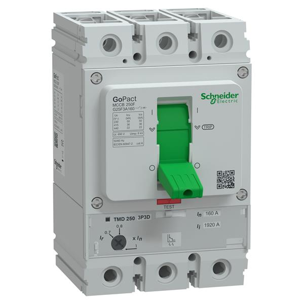 DISJUNTOR GOMCCB 160 A - G25F3A160 G25F3A160 21.37.788 