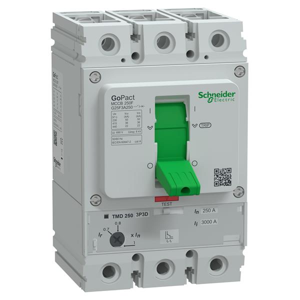 DISJUNTOR GOMCCB 250 A - G25F3A250 G25F3A250 21.37.790 