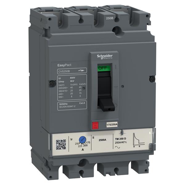 DISJUNTOR TRIF. 250 A - LV525303 CVS250B  21.37.925 