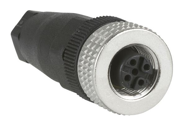XZCC12FDM40B - CONECTOR RETO M12 XZCC12FDM40B 33.21.220 