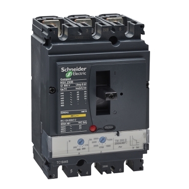 DISJUNTOR NSX250B 250 A - C25B3TM250 LV431110 21.37.750 