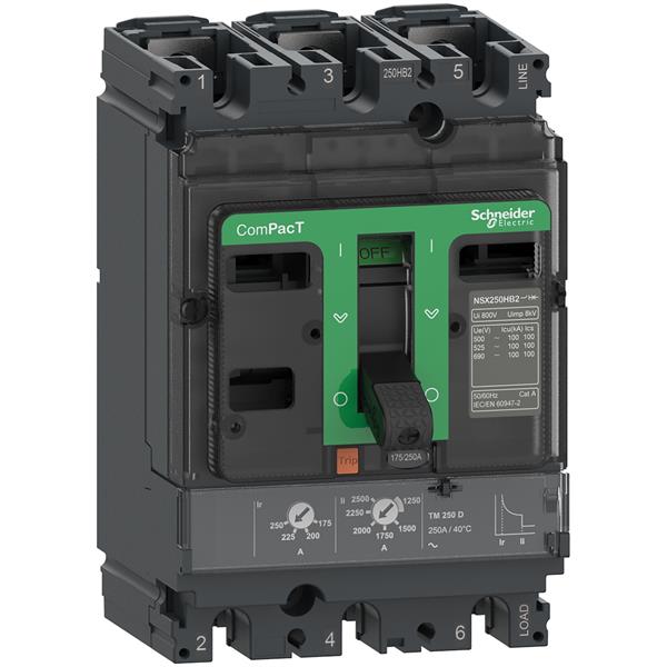 DISJUNTOR NSX250B 250 A - C25B3TM250 C25B3TM250 21.37.750 