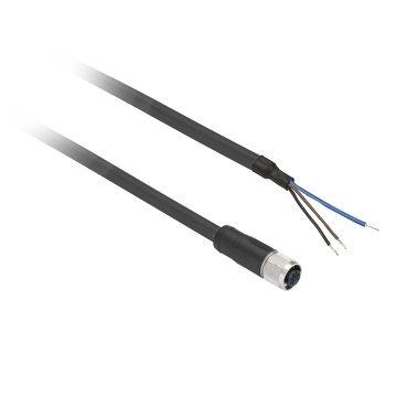 XZCP0566L2 - CABO C/CONECTOR M8 RETO 3P XZCP0566L2 21.58.120 