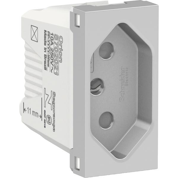 S70202174 - MODULO TOMADA 2P+T 10A - AL S70202174  13.50.365 