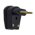 PLUGUE BIPOLAR 2P 10A/250V~ SAÍDA LATERAL 90° - PRETO (PEQUENO)   083.2401.0 24.02.135 