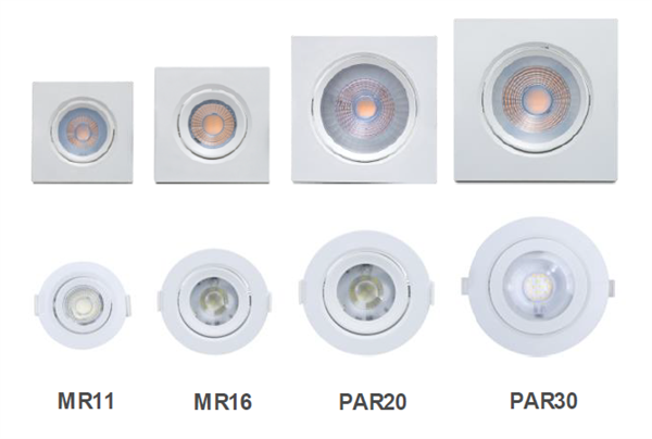 LUMINARIA SPOT LED PAR30 QUADRADA12W-960LM 2700K BRC QUENTE 6893 05.02.214 