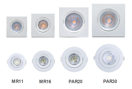 LUMINARIA SPOT LED PAR30 QUADRADA12W-960LM 2700K BRC QUENTE 6893 05.02.214 
