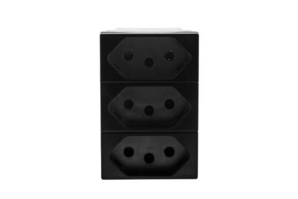 615043PT - TOMADA TRIPLEX 2P+T 10A PIALPLUS+ 22.30.171 