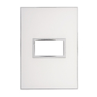 PLACA 1 POSTO 4X2 QUADRADOS MIRROR WHITE ARTEOR 575244 22.35.308 