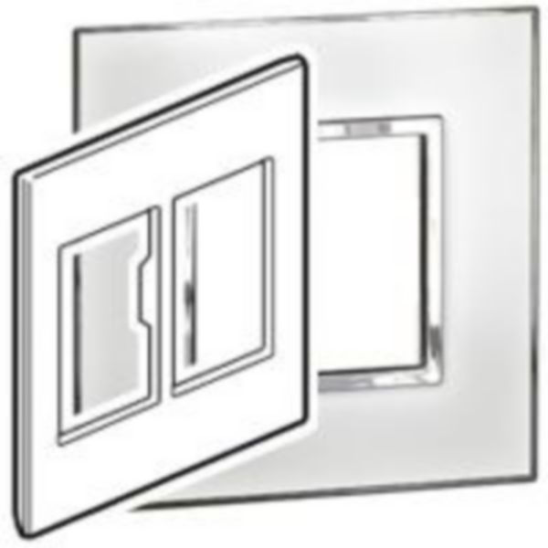 575304 - PLACA 4X4 3+3 MOD. MIRROR WHITE ARTEOR 22.35.387 